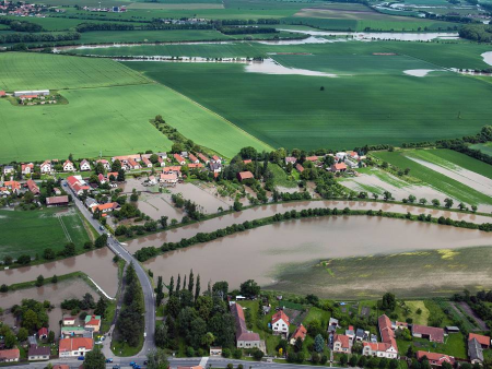 Budiměřice, povodně 2013