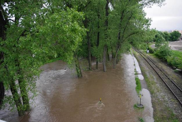 Povodně v roce 2013 - údolí Vrchlice